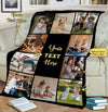 Customized Photo Blanket - Personalized Collage and Text, Ideal for Couples, Friends, Family
