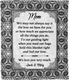 Customized Name Blanket for Mom/Mother, We Love You Very Much, Gift from Son/Daughter for Birthday, Mothers Day, Thanksgiving, Christmas, Proudly Printed in USA Fleece or Sherpa Blanket