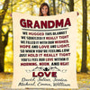 Grandma You Will Feel Our Love, Customized Fleece Blanket for Grandparents with Quotes, Grandpa Grandma Nana Gigi, Christmas, Birthday, Grandparents Day Gifts for Them, Supersoft and Cozy Blanket