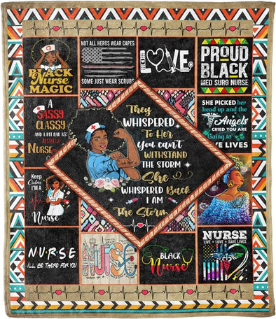 Best Family Gifts Keep Calm I Am A Nurse, Blankets, Medical Professionals Technicians Staff,, Thanksgiving, Super Soft & Warm Printed Blanket