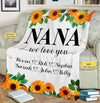 Best Family Gifts We Love You, Custom Grandparents Blanket, Customized Throw Blanket for Grandma, Grandpa, Nana, Gigi, Pop Etc, Grandparents Day, Christmas, Super Soft Blanket