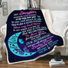 Dear Daughter Customized Name Blanket: Our Sunshine, Expressing Infinite Love! Perfect Gift for Birthdays, Daughter's Day, Proudly Printed in the USA on Soft Fleece