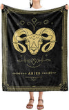 Zodiac Blanket Unforgettable Elevate your gifting game with our premium Aquarius. Friends and family on birthdays, Christmas, anniversaries, or house with super soft, and silky smooth blanket. Piece, perfect for cozying up in comfort and luxury