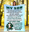 I Will Always Be There to Support You, Customized Premium Quality Fleece Blankets for Son with Beautiful Print and Quotes, Birthday, Children's Day, Supersoft and Warm Blanket