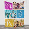 Personalized Mom Photo Blanket, Custom Photos, for Mama, from Daughter/Son, Gifts for Mom Birthday Unique Blanket, Custom Made Blankets with Pictures, Best Mom Gifts