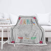 Nana We Filled It with Our Love, Fleece Blanket for Grandparents with Quotes, Grandpa Grandma Nana Gigi, Christmas, Birthday, Grandparents Day Gifts for Them, Supersoft and Cozy Blanket