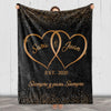 Forever Yours Personalized Couple's Blanket - Ideal for Anniversaries, Valentine's Day, and Birthdays! Customizable Names and 'Siempre y para Siempre' Message Gift For Him/Her