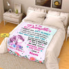 Wrap Your Daughter in Love: Personalized Name Blanket - Ideal for Birthdays, Daughter's Day, Made in the USA