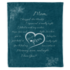 I Love You Mom Blanket – 100% Fleece | Premium Quality | Best Mom Birthday Cozy Hug-Inducing Throw for Mothers Day & Valentine's Day