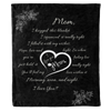 I Love You Mom Blanket – 100% Fleece | Premium Quality | Best Mom Birthday Cozy Hug-Inducing Throw for Mothers Day & Valentine's Day