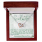 To My Girlfriend/soulmate/wife Inter Locking heart Necklace, Silver Pendant for Wife, Gift for Her, Pendant With Message Card, Couple Jewelry
