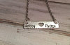 Couples personalized necklace