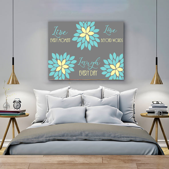 Laugh Every Day Wall Decor Canvas