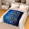 Personalized "To My Lovely Wife" Premium Customized Blanket