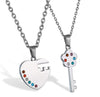 2pc "Key to my Heart" Necklace Set