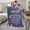 Premium "I Love My Wife Personalized Blanket