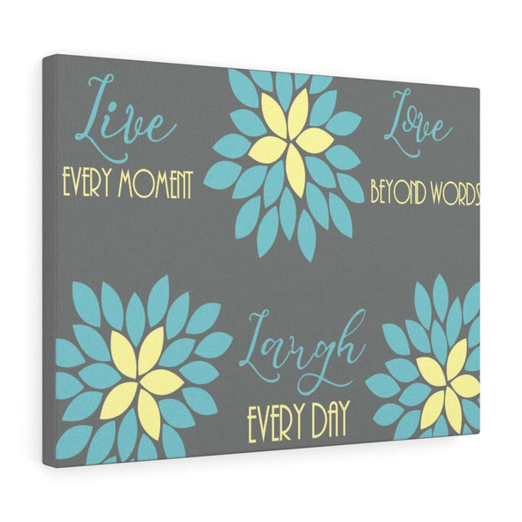 Laugh Every Day Wall Decor Canvas