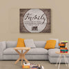 Family A Whole Lot Of Love Home Decor Canvas
