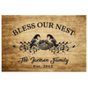 Blessed Family Customized Wall Decor