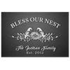 "God Bless My Family" Personalized Canvas