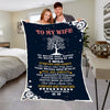 Personalized Cozy Blanket To  My Lovely  Wife"  Premium Customized Blanket