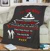 Personalized "Never Forget That I Love You " Premium Customized Blanket