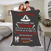 Personalized "Never Forget That I Love You " Premium Customized Blanket