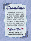 "We Hugged" this Customized Blanket for Grandma/Grandpa/Mamma/Papa/Auntie