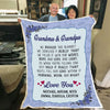 "We Hugged" this Customized Blanket for Grandma/Grandpa/Mamma/Papa/Auntie