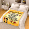 "You Are Gift From Heaven" Personalized Blanket For Husband