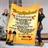 "You Are Gift From Heaven" Personalized Blanket For Husband