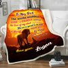 "To My Dad Thank You For Always Being There "- Personalized Blanket