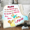 "To My Dad You Are The Whole World To Me" Customized Blanket