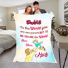 "To My Dad You Are The Whole World To Me" Customized Blanket