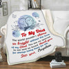 "To My Dad Thank You For Always Being There For Me" Customized Blanket