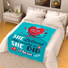 "She Believed She Could So She Did" Customized Blanket For Nurse