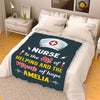 "Nurse Is The Art Of Helping And The Miracle Of Hope" Personalized Blanket