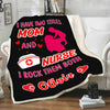 "I Have Two Titles Mom And A Nurse" Customized Blanket