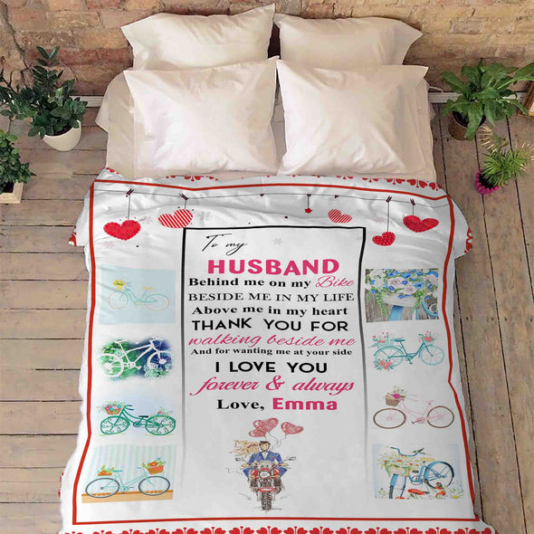 "I Love You Forever & Always" Customized Blanket For Husband