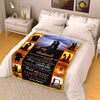 "Thank You For Being My Great Life Partner" Personalized Blanket For Husband