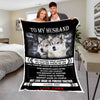 "Destiny Made Us Couple" Customized Blanket For Husband