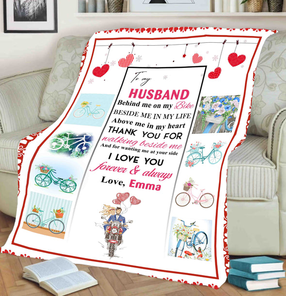 "I Love You Forever & Always" Customized Blanket For Husband