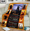 "Thank You For Being My Great Life Partner" Personalized Blanket For Husband