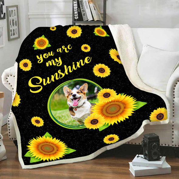 "You Are My Sunshine" Customized Blanket For Pets