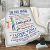 "I Love You With All My Heart" Customized Blanket For Dad