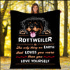 Fleece Blanket For Rottweiler Lovers