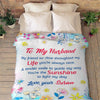 "To My Husband- My Friend So Dear" Personalized Blanket For Husband