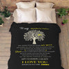 "You Are And Always Be My Strength" Customized Blanket For Dad