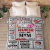 "My Favorite Nurse Call Me Mom" custom Blanket