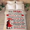 "I Love You For All That You Are" Customized Blanket For Wife